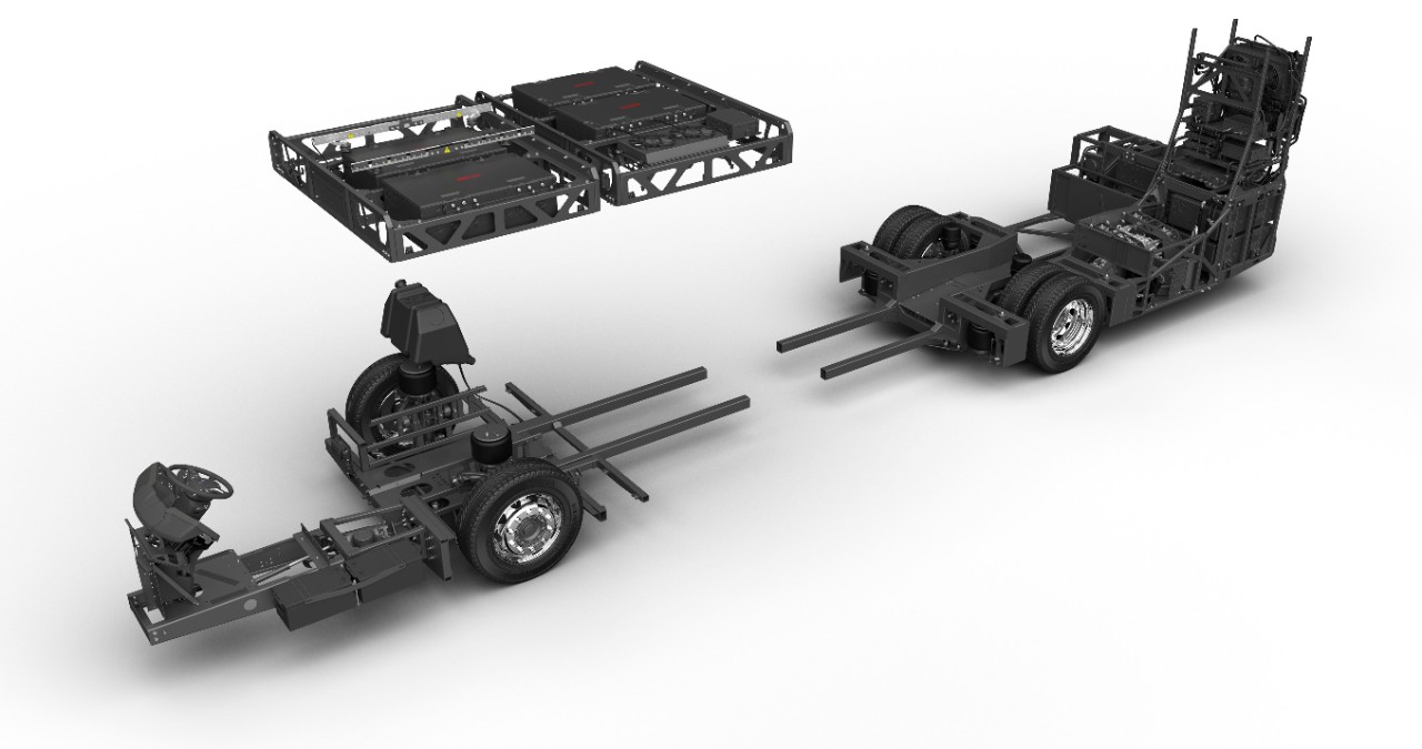 Scania C-chassis fully electric
