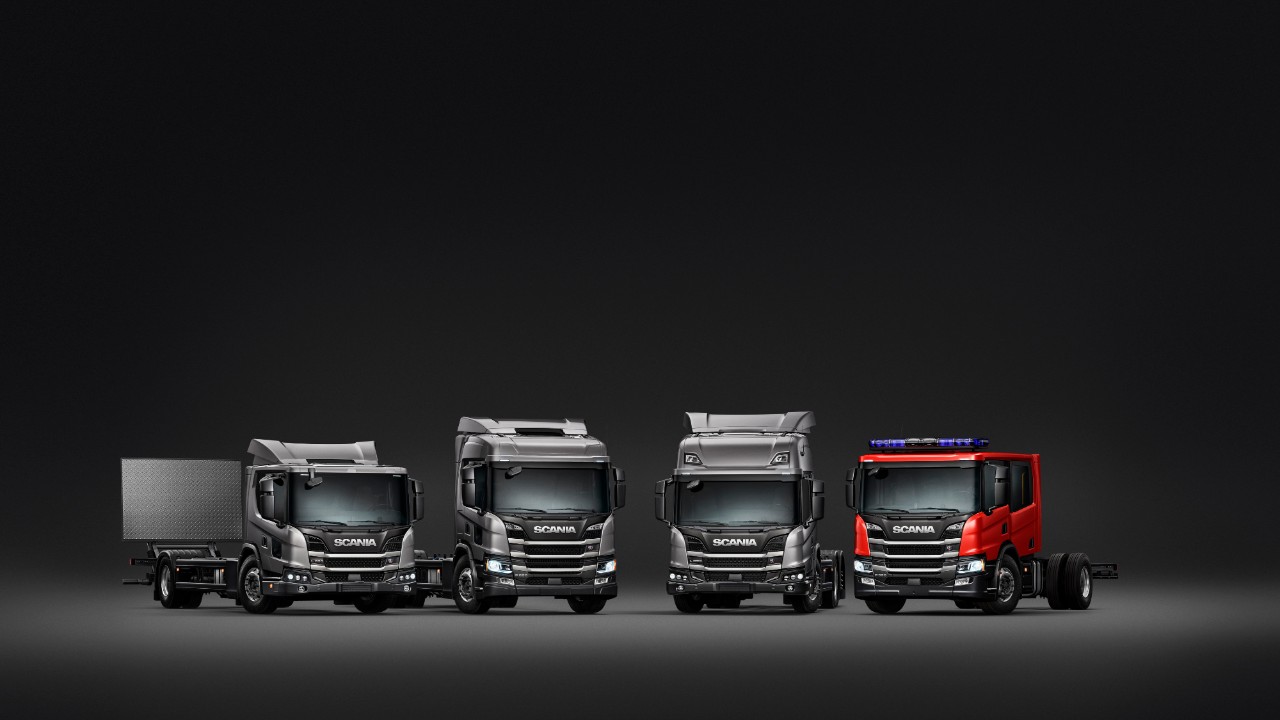 Scania L 280 4x2
Scania P 280 4x2
Scania L 320 6x4
Scania P 320 4x2
Photo: Scania 2017